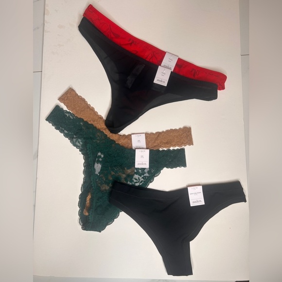 New Auden Lot of 5 Thong Panties, Size Large - Picture 3 of 8